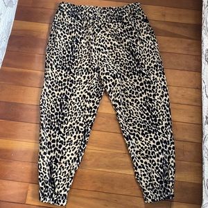 Barely ever worn Horses Atelier cheetah print joggers